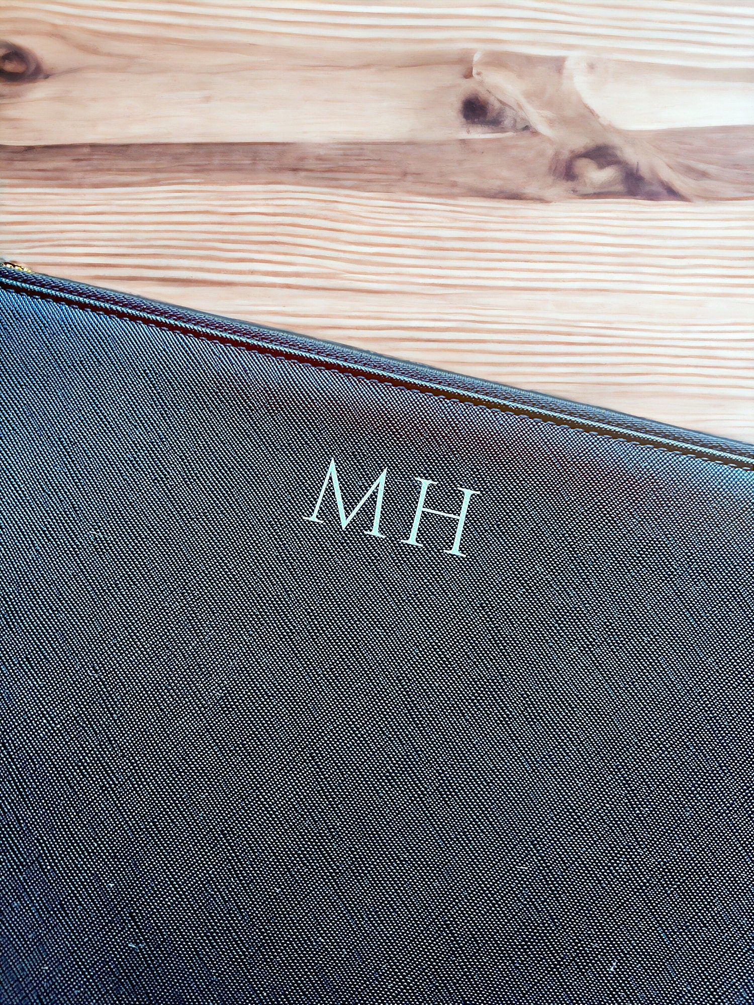 Personalised Monogram Faux Leather Document Holder, Paper Portfolio, A4 Document Organizer, Paper Document Case, A4 Paper Folder, Organiser