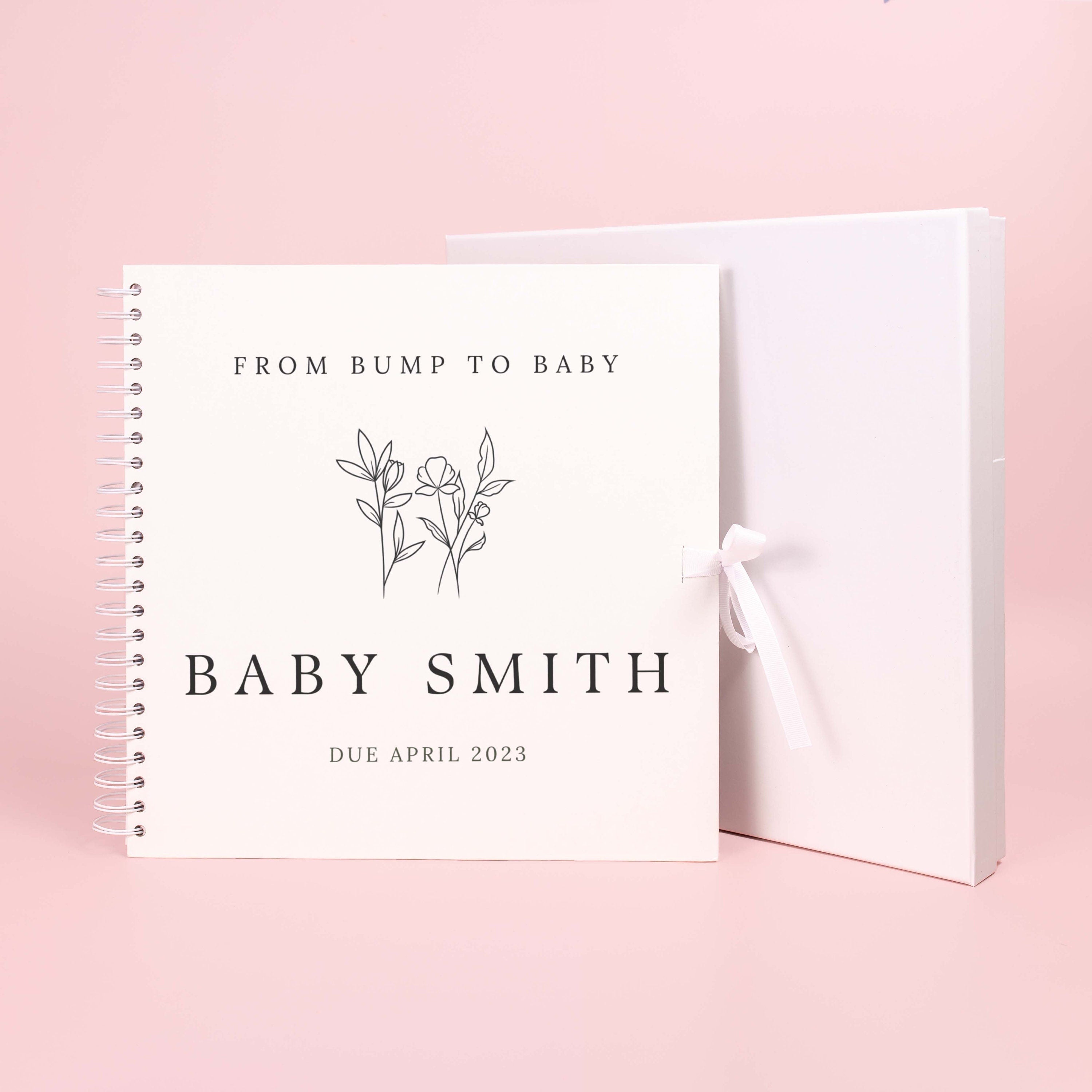 From bump to baby scrapbook, pregnancy scrapbook, pregnancy journal, new baby memory book, pregnancy planner, pregnancy album, new mum gift