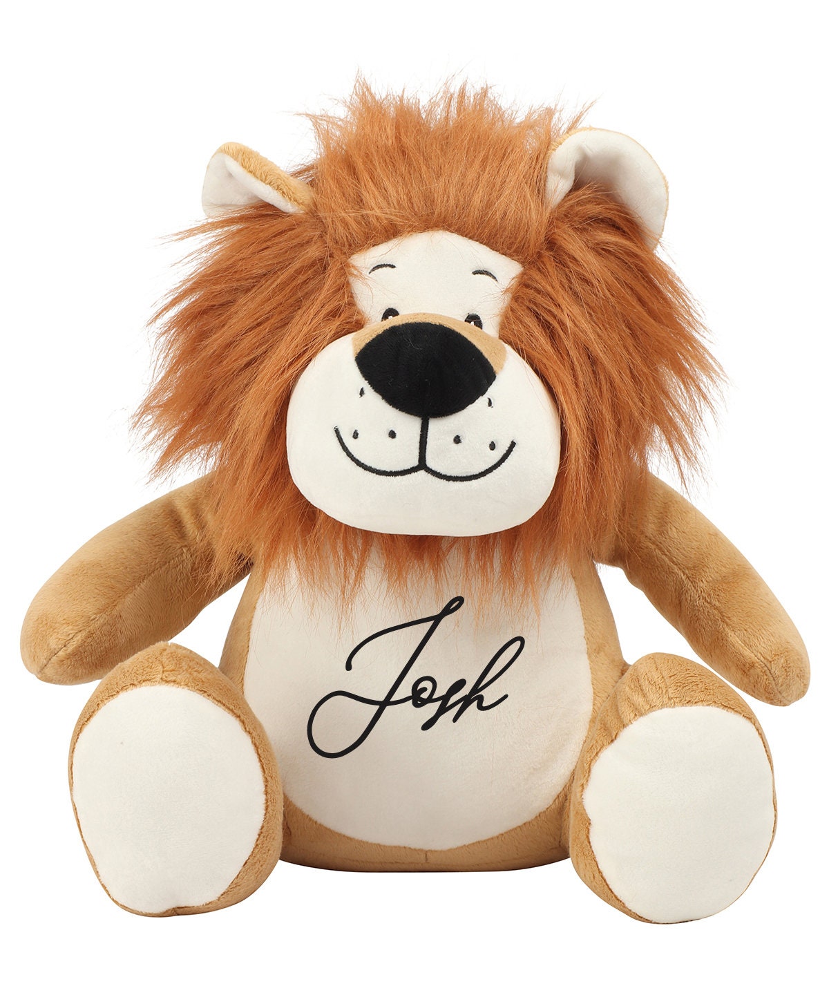 Personalised Lion, New Baby Gift, Customised Plush Soft Toy, Your Name Teddy, Cuddly Toy, Girls and Boys Teddy Baby Shower Gift