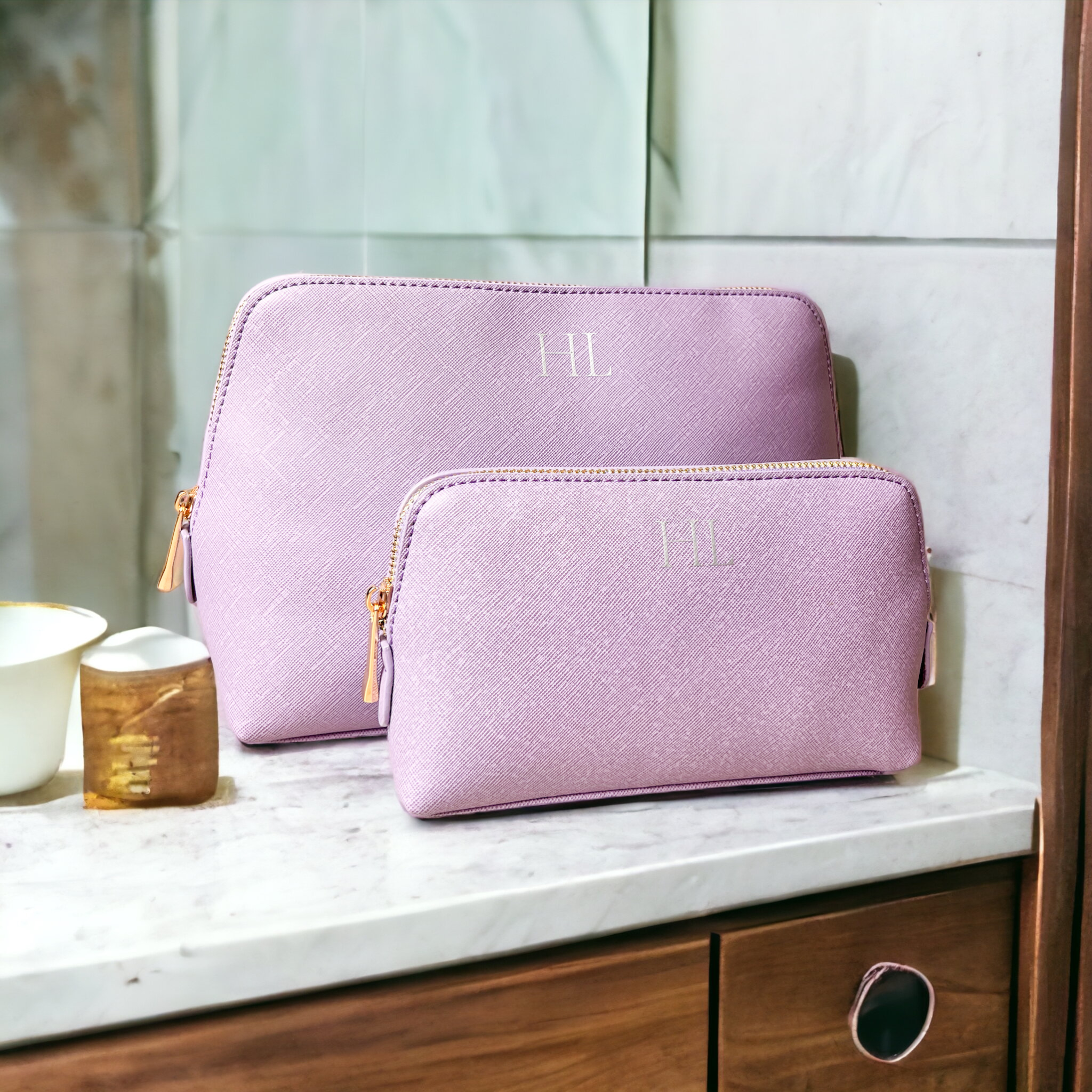 Personalised Monogram Makeup Bag