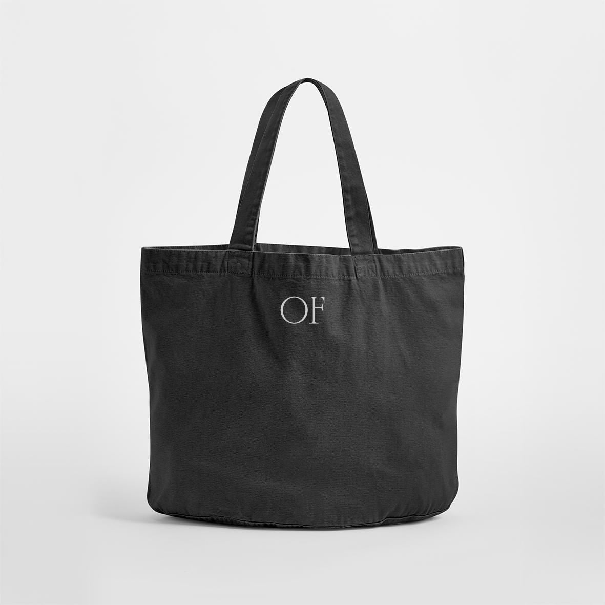 Personalised Custom Tote Classic Shopper Bag, Initials Monogram Beach Bag, Shopping Bag, Gift for Her, recycled cotton tote bag, washed look - Jessica Hollie Gifts