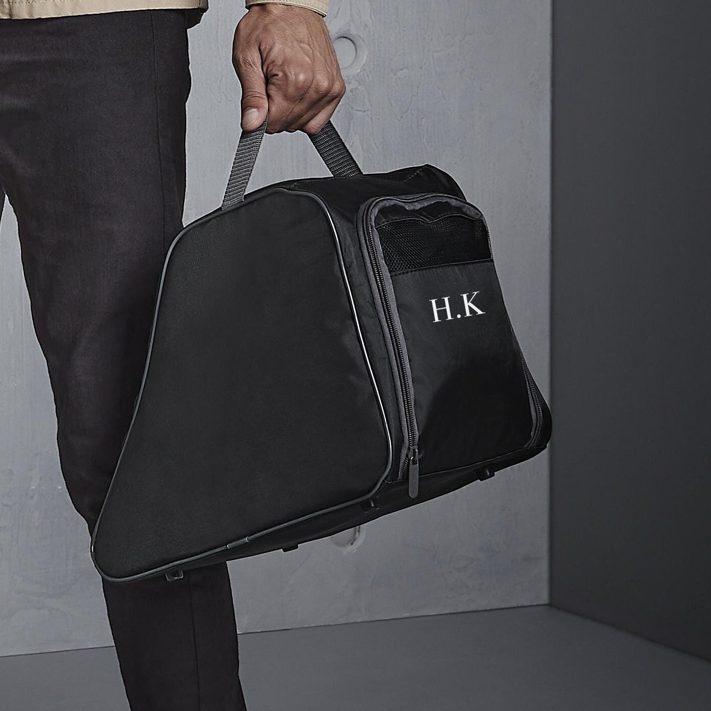 Personalised Monogram Walking Boot Bag, Hiking Boot Bag, Bag for Muddy Boots, Walking Shoe Bag with Initials, Gift for hikers, Hiking Gifts - Jessica Hollie Gifts