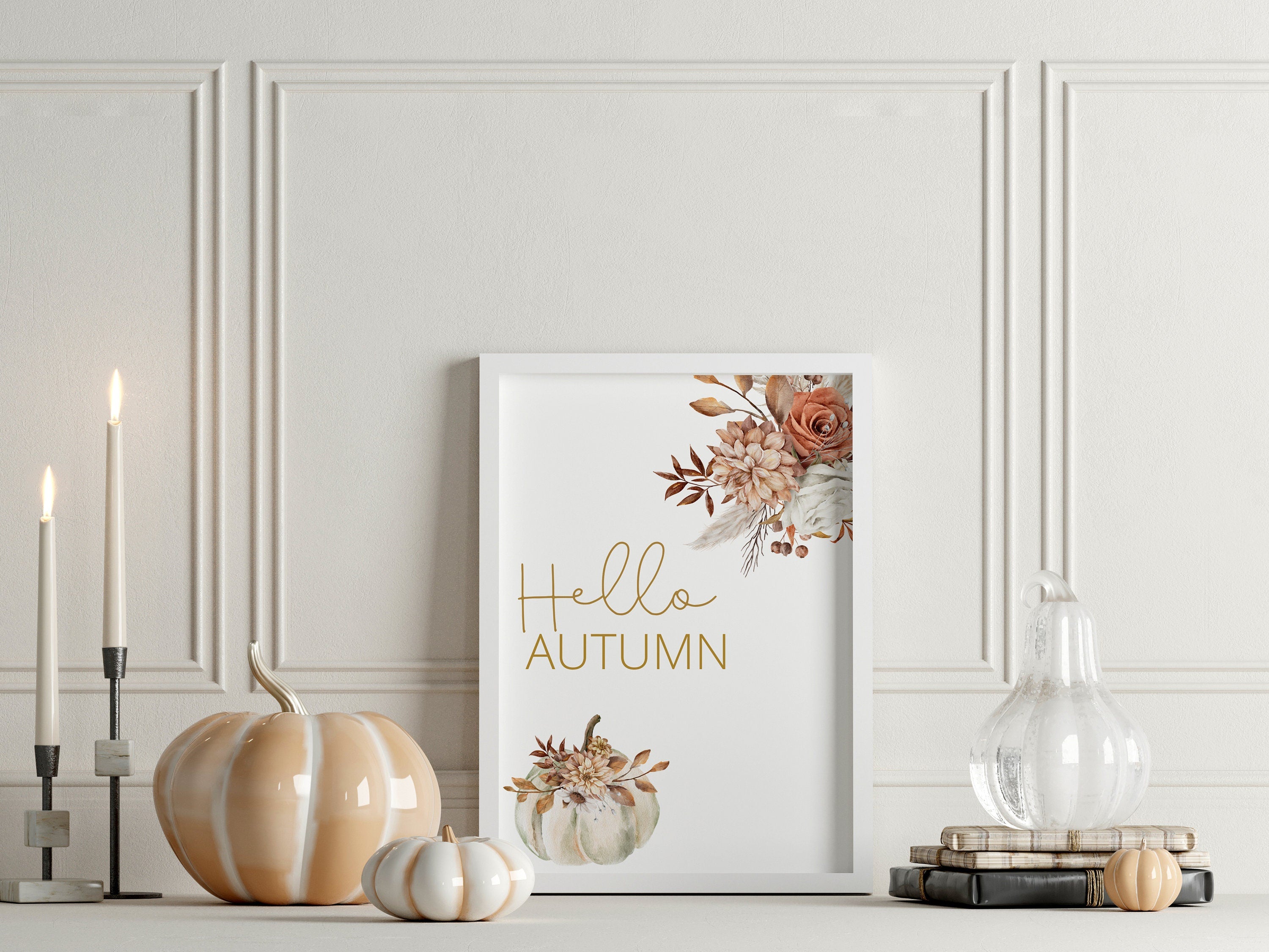 Autumn home decor, autumn wall decorations, Wall art halloween, Fall decor wall art, Pumpkin autumn poster, Pumpkin prints, autumnal prints