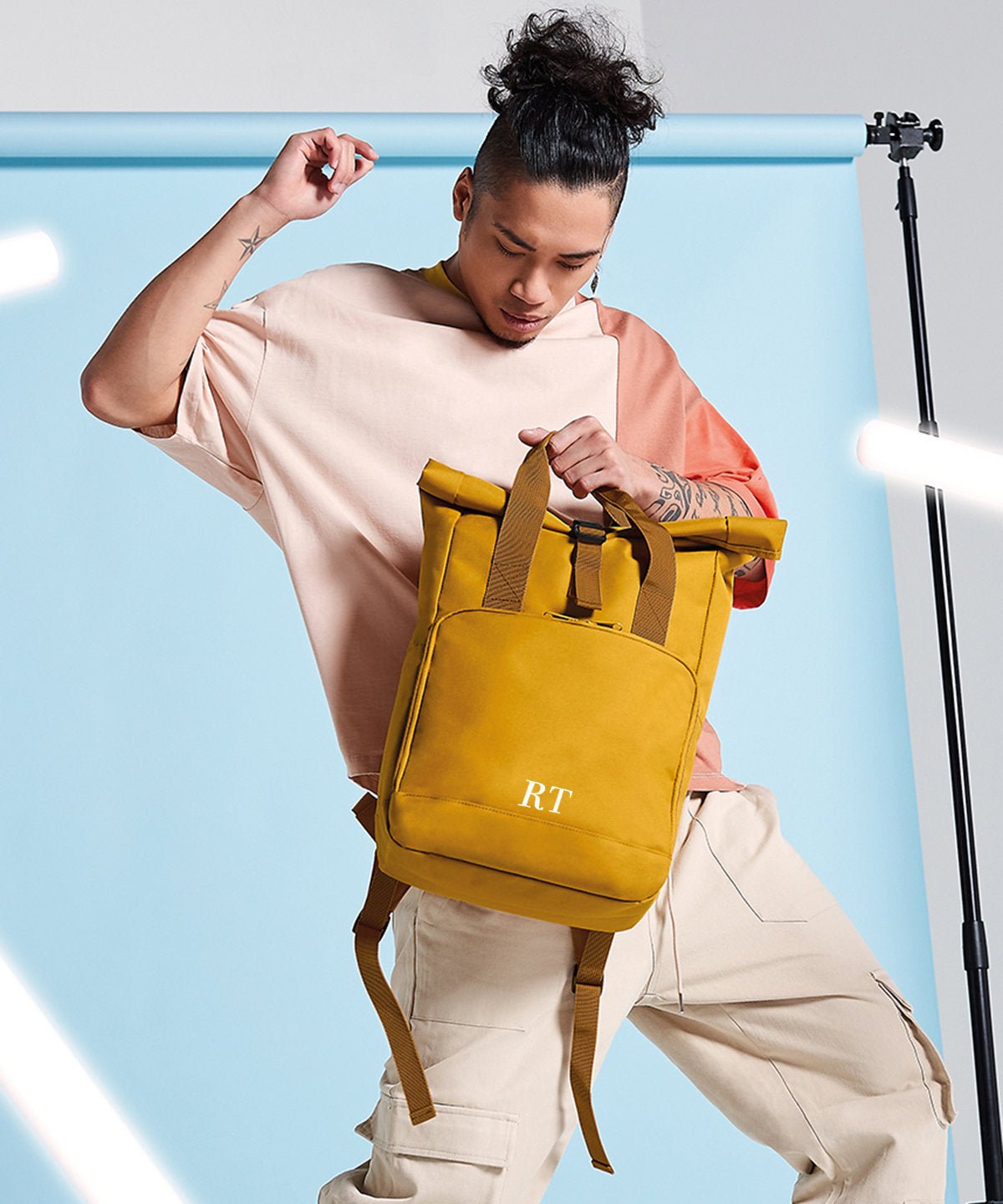 Roll - top Backpack - Jessica Hollie GiftsBag